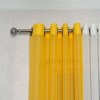 پرده آماده - حریر بافت دار کد 105 رنگ زرد