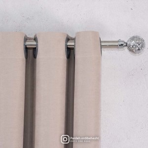 پرده آماده - گارنت کد 804 رنگ خاکی