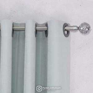 پرده آماده - گارنت کد 827 رنگ آبی کم رنگ