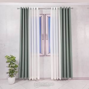 پرده آماده - گارنت کد 828 رنگ صدری