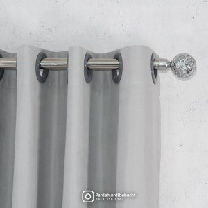 پرده آماده - گارنت کد 840 رنگ طوسی روشن